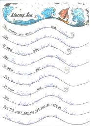 Pupil stormy sea poem